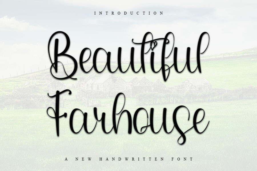 Шрифт Beautiful Farmhouse