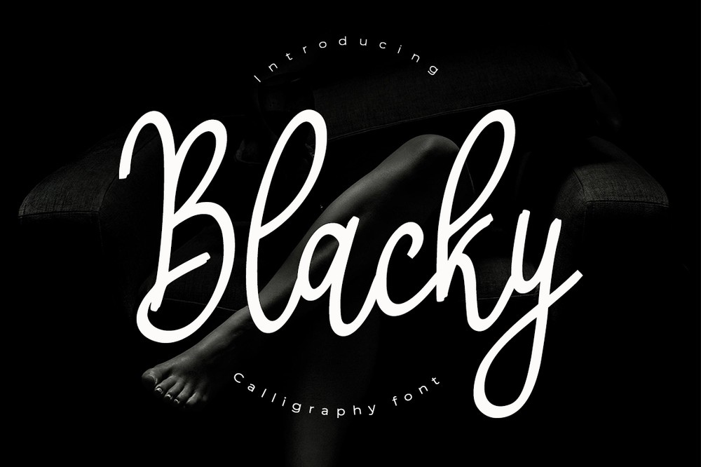 Шрифт Blacky