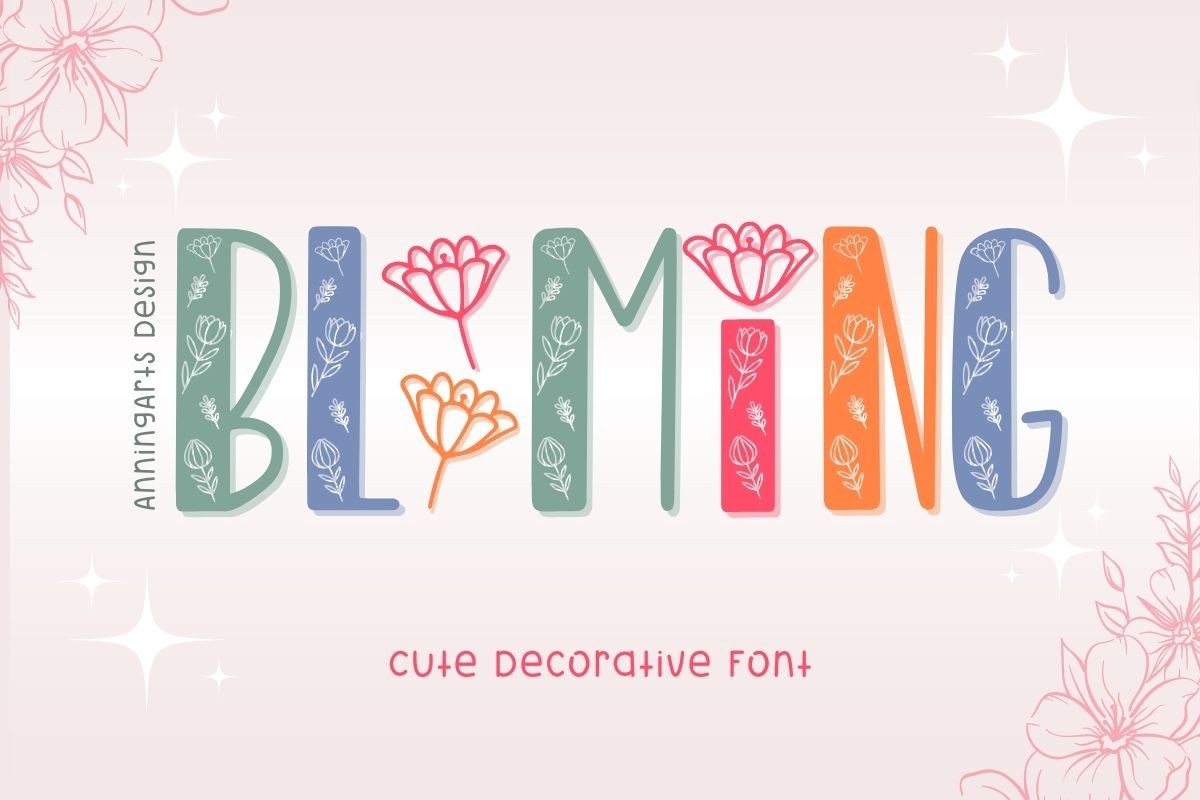 Шрифт Blooming