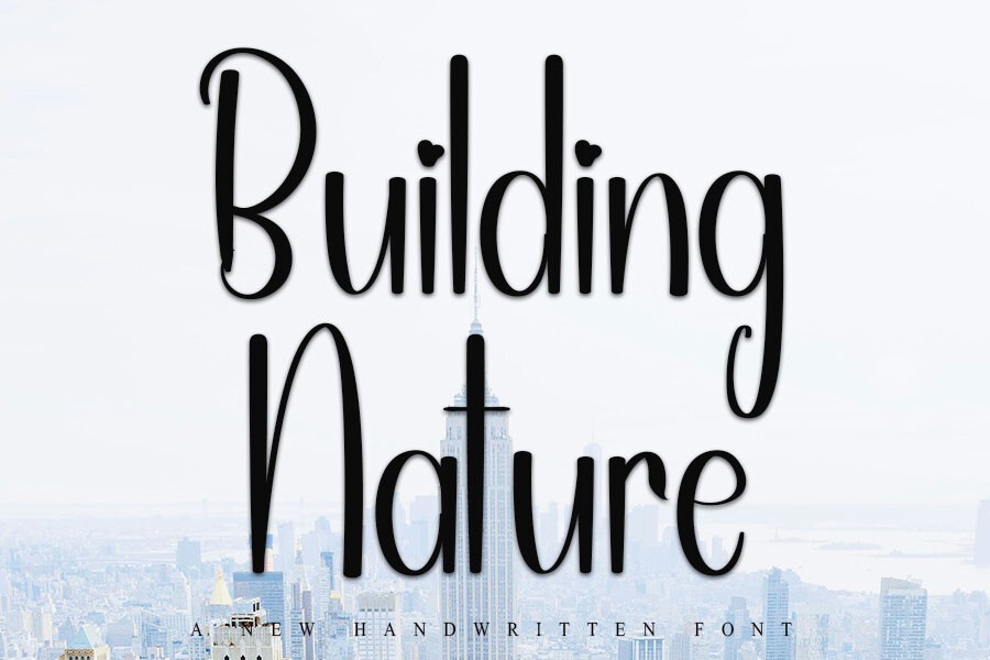 Шрифт Building Nature