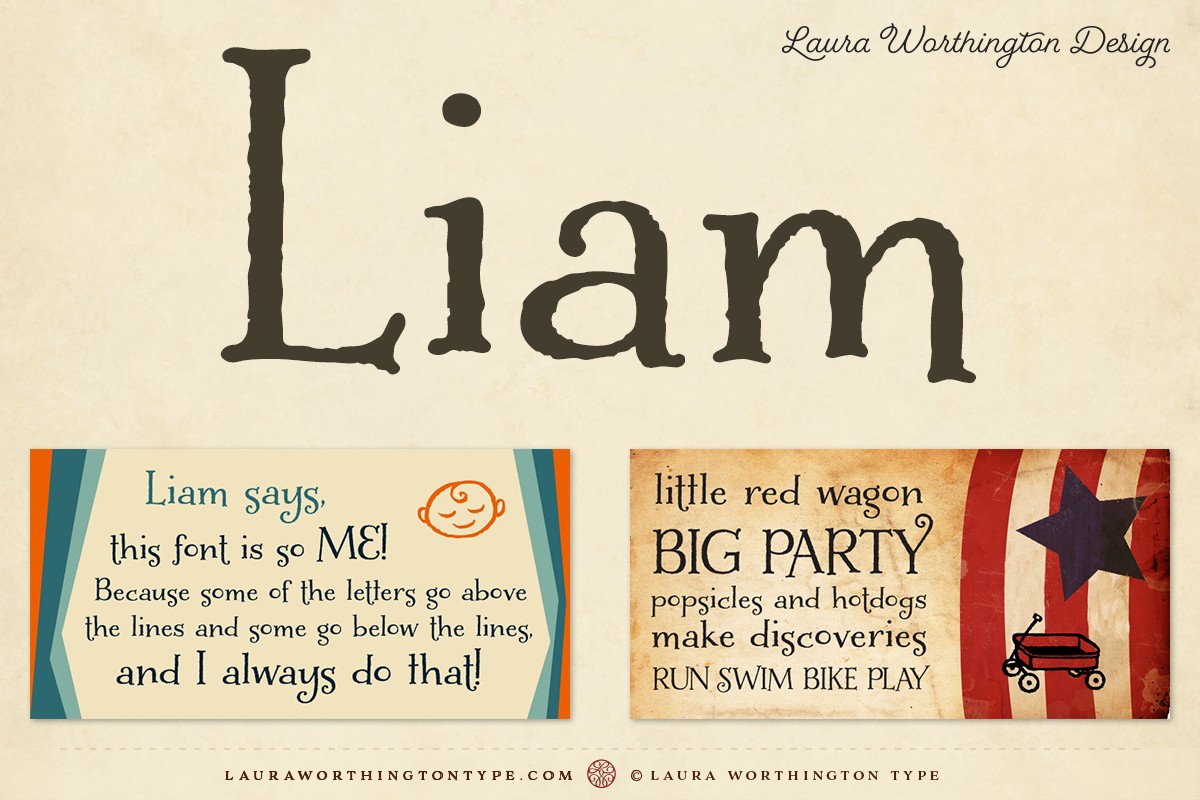 Шрифт Liam