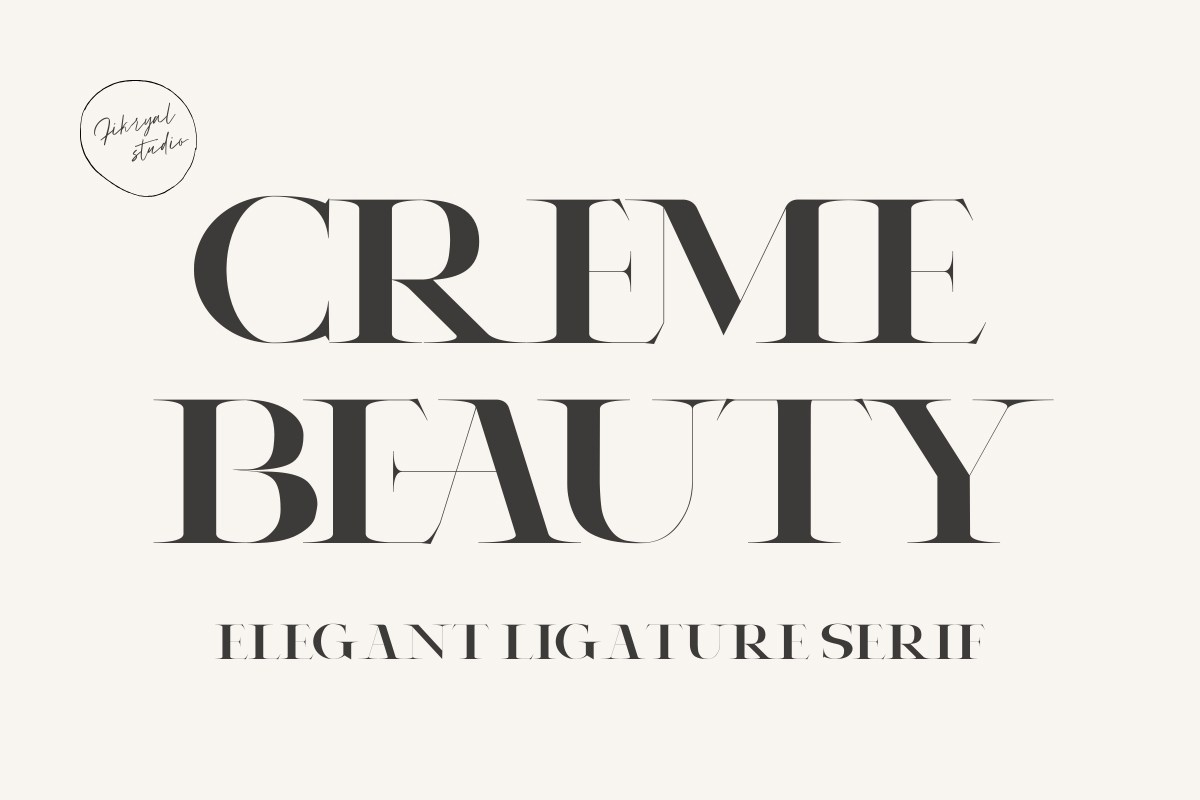 Шрифт Creme Beauty