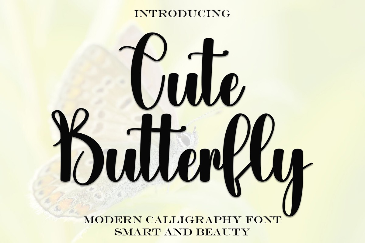 Шрифт Cute Butterfly