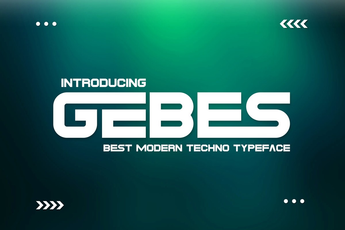 Шрифт Gebes