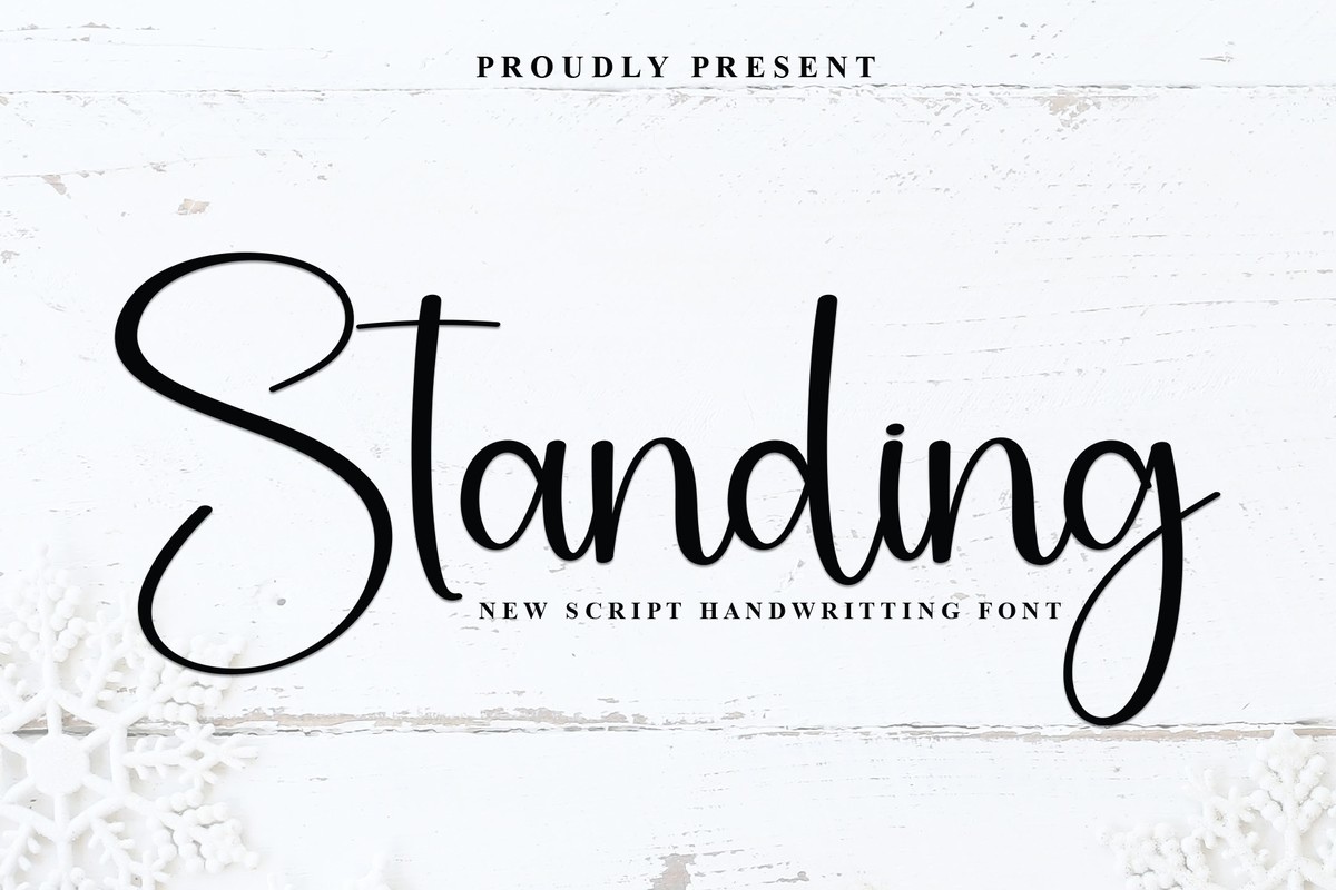 Шрифт Standing