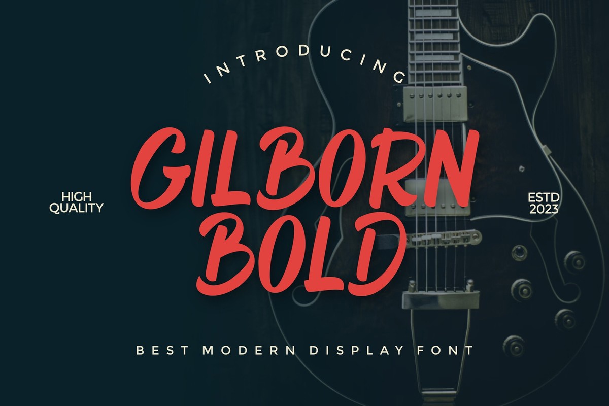 Шрифт Gilborn Bold