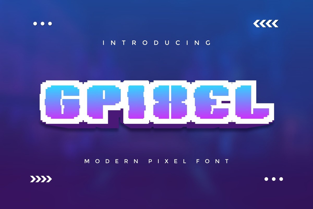 Шрифт Gpixel