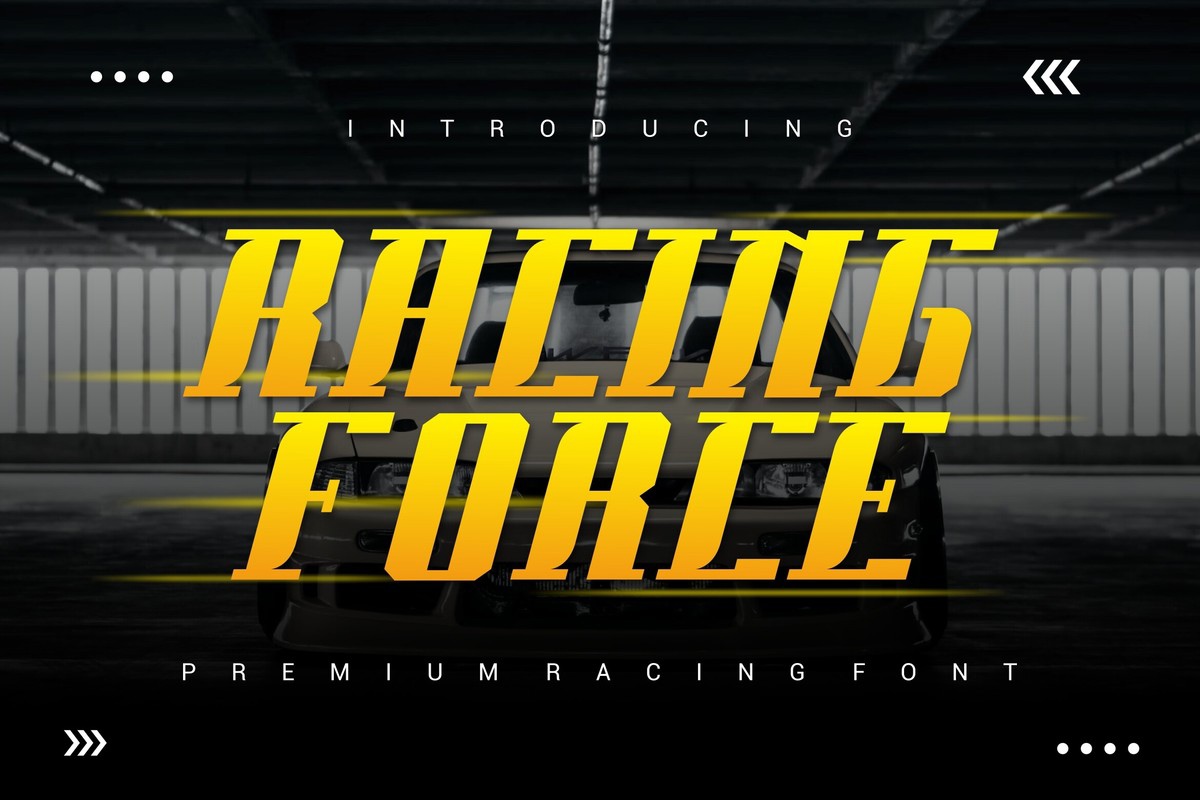 Шрифт Racing Force