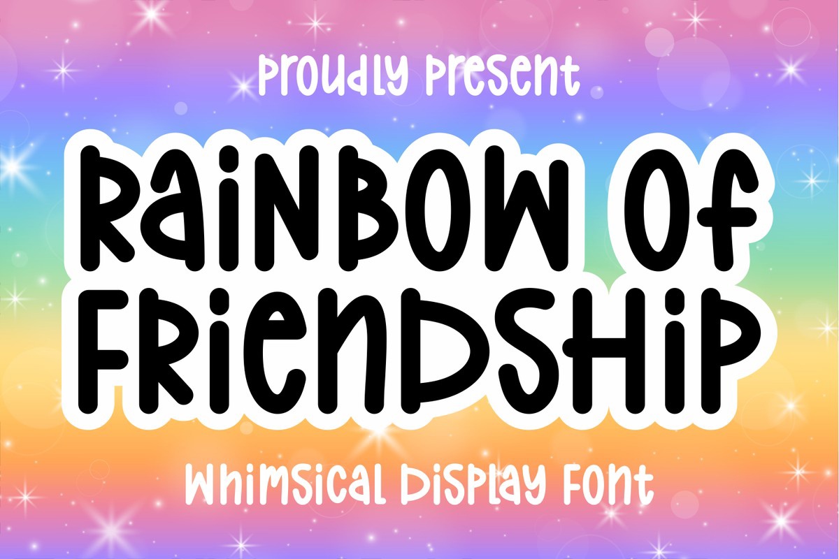 Шрифт Rainbow of Friendship