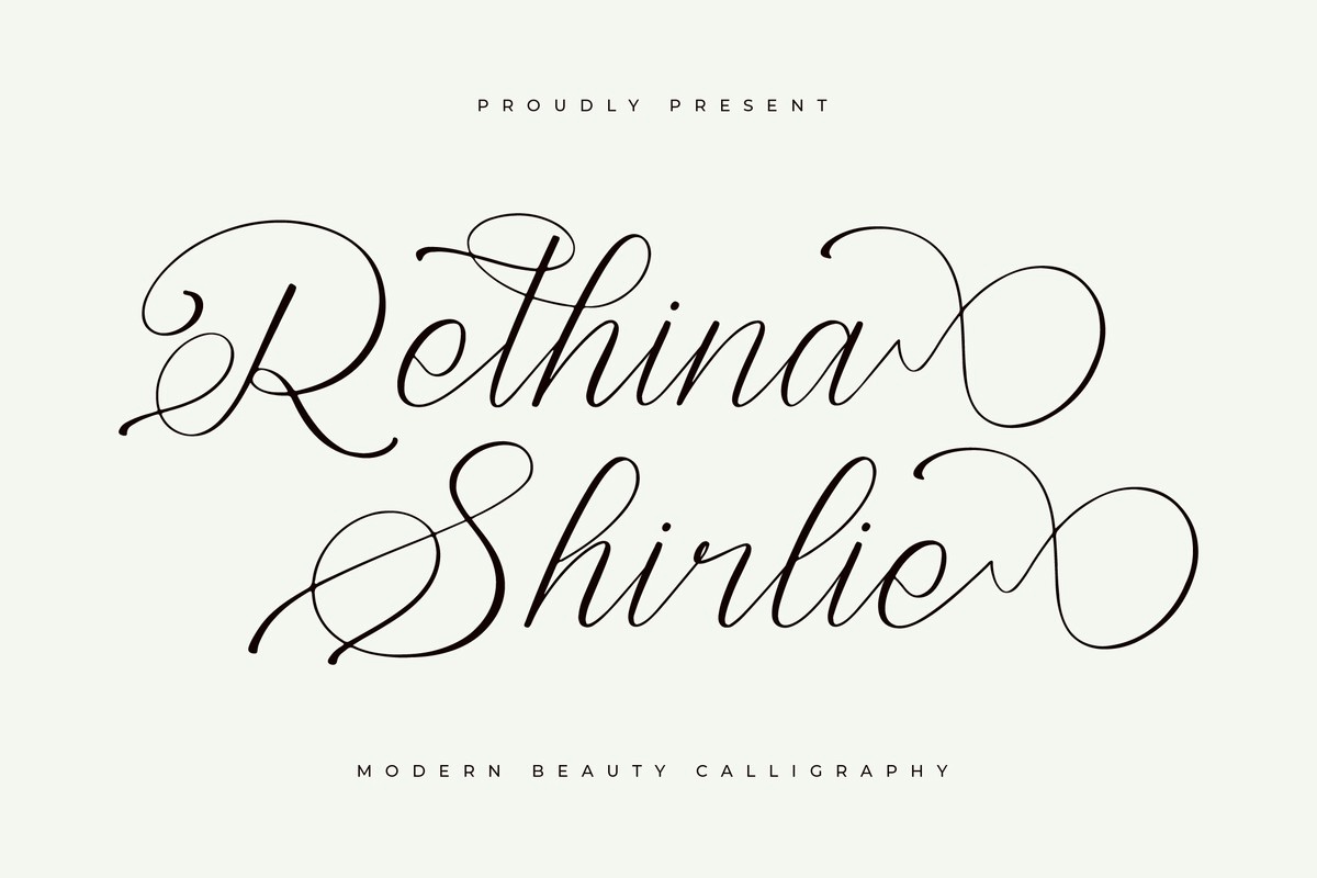 Шрифт Rethina Shirlie