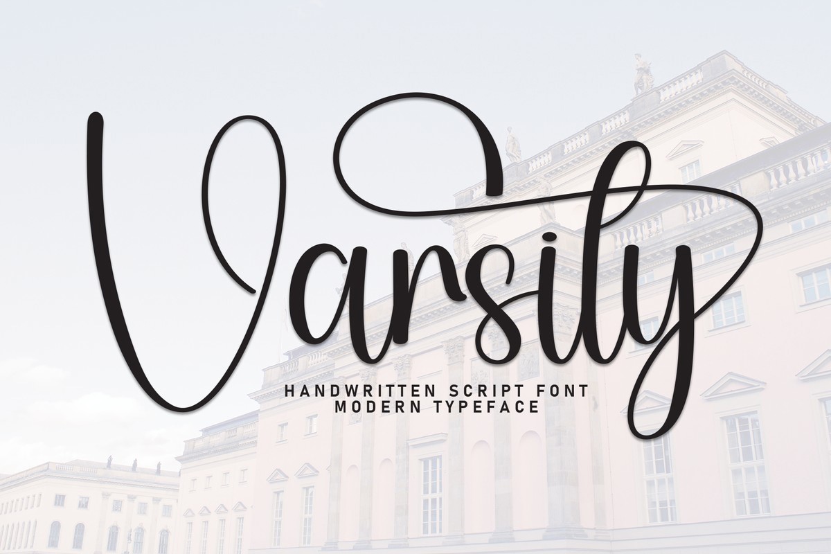 Шрифт Varsity