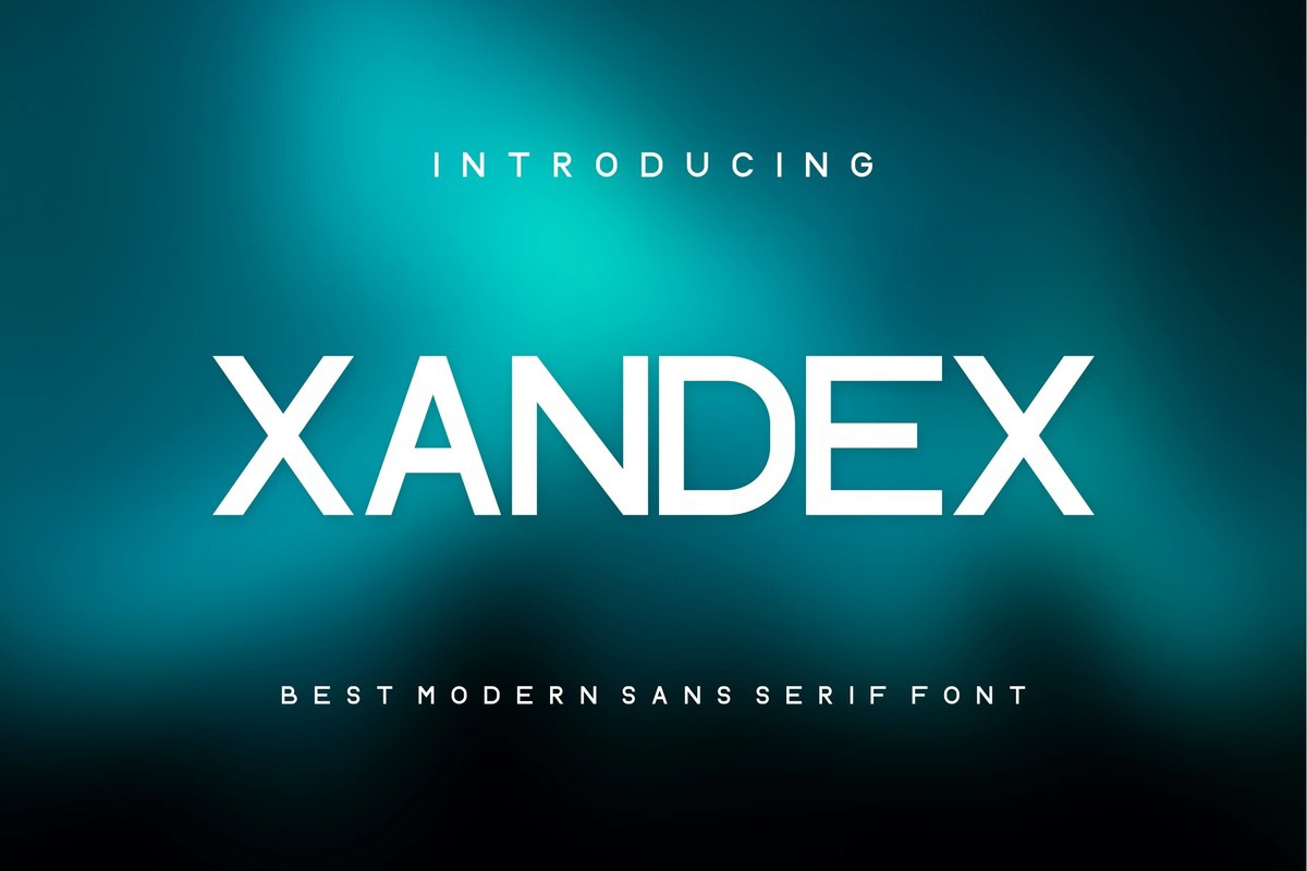 Шрифт Xandex