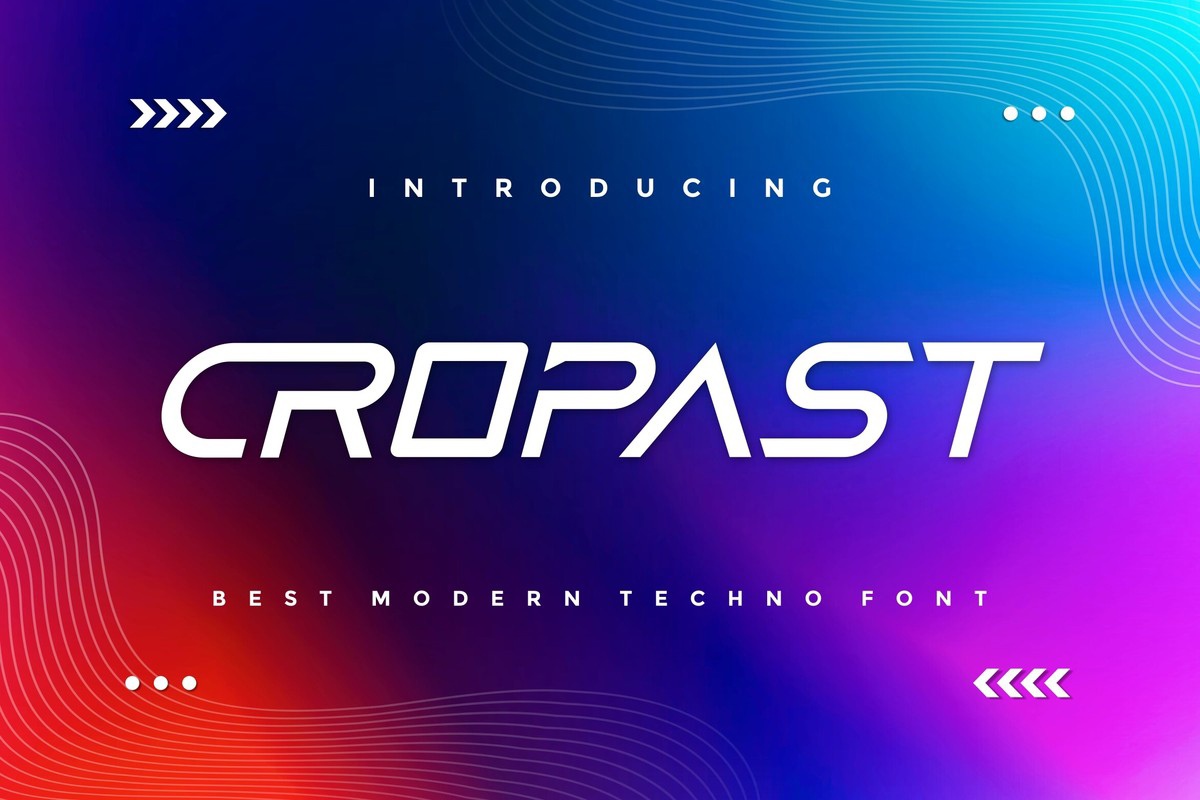 Шрифт Cropast