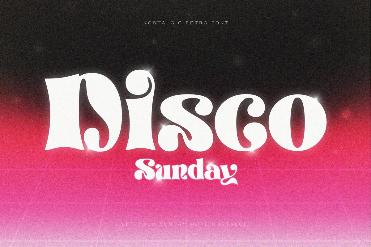 Шрифт Disco Sunday