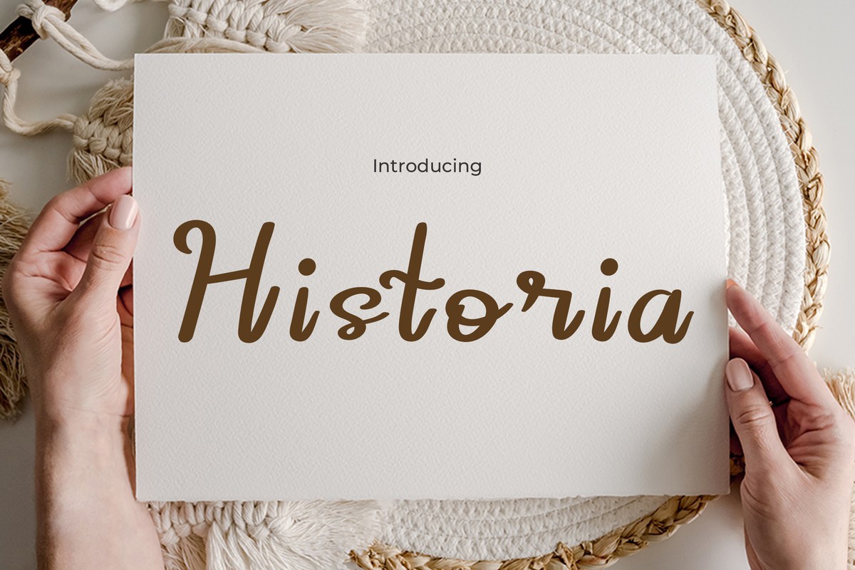 Шрифт Historia