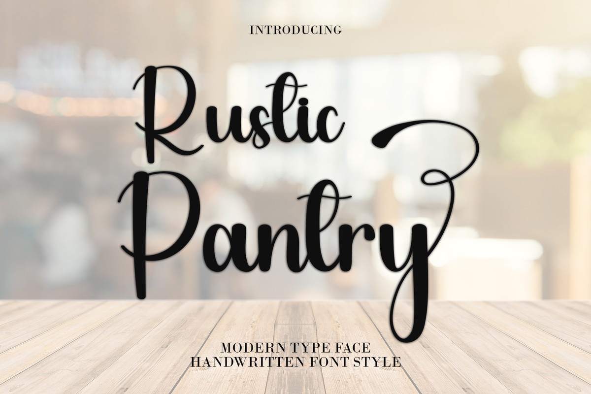 Шрифт Rustic Pantry