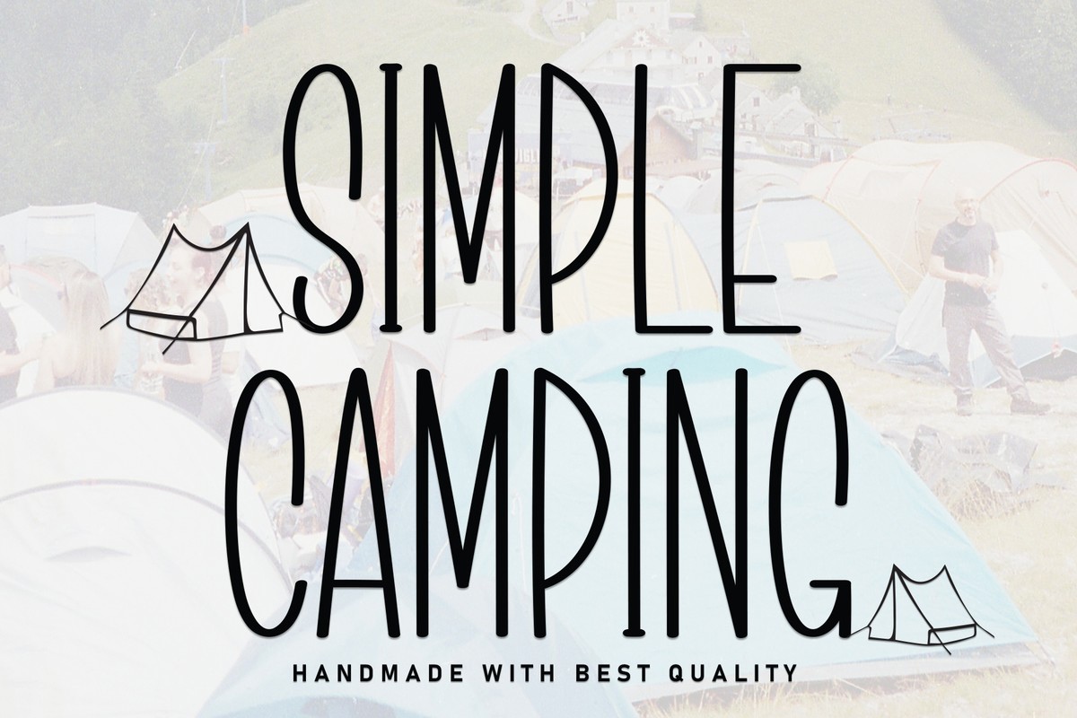 Шрифт Simple Camping