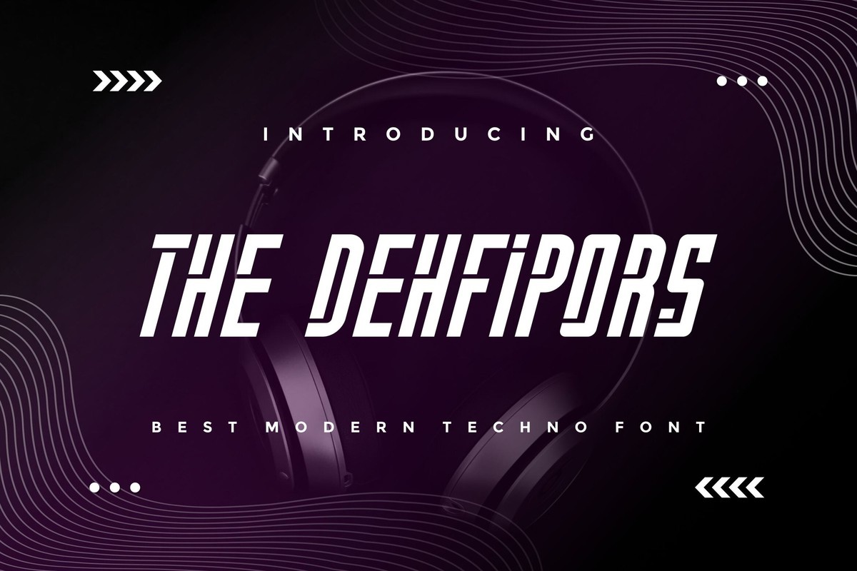 Шрифт The Dehfipors