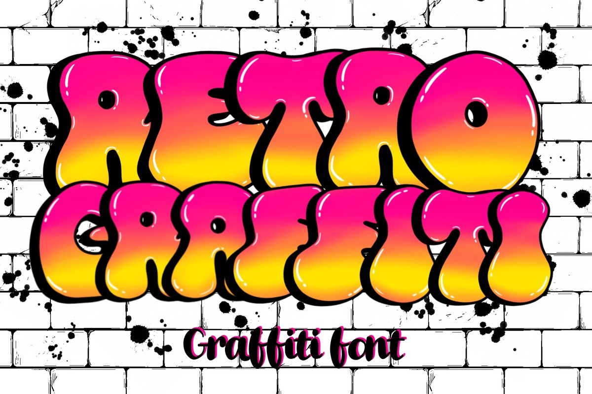 Шрифт Retro Graffiti