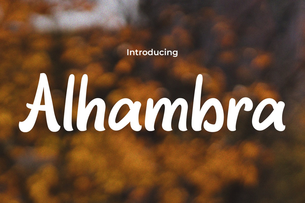 Шрифт Alhambra