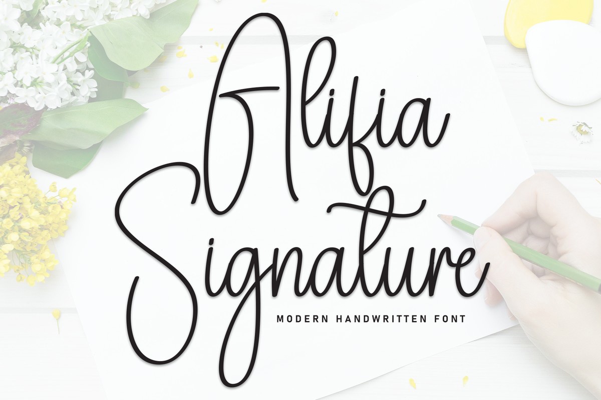 Шрифт Alifia Signature