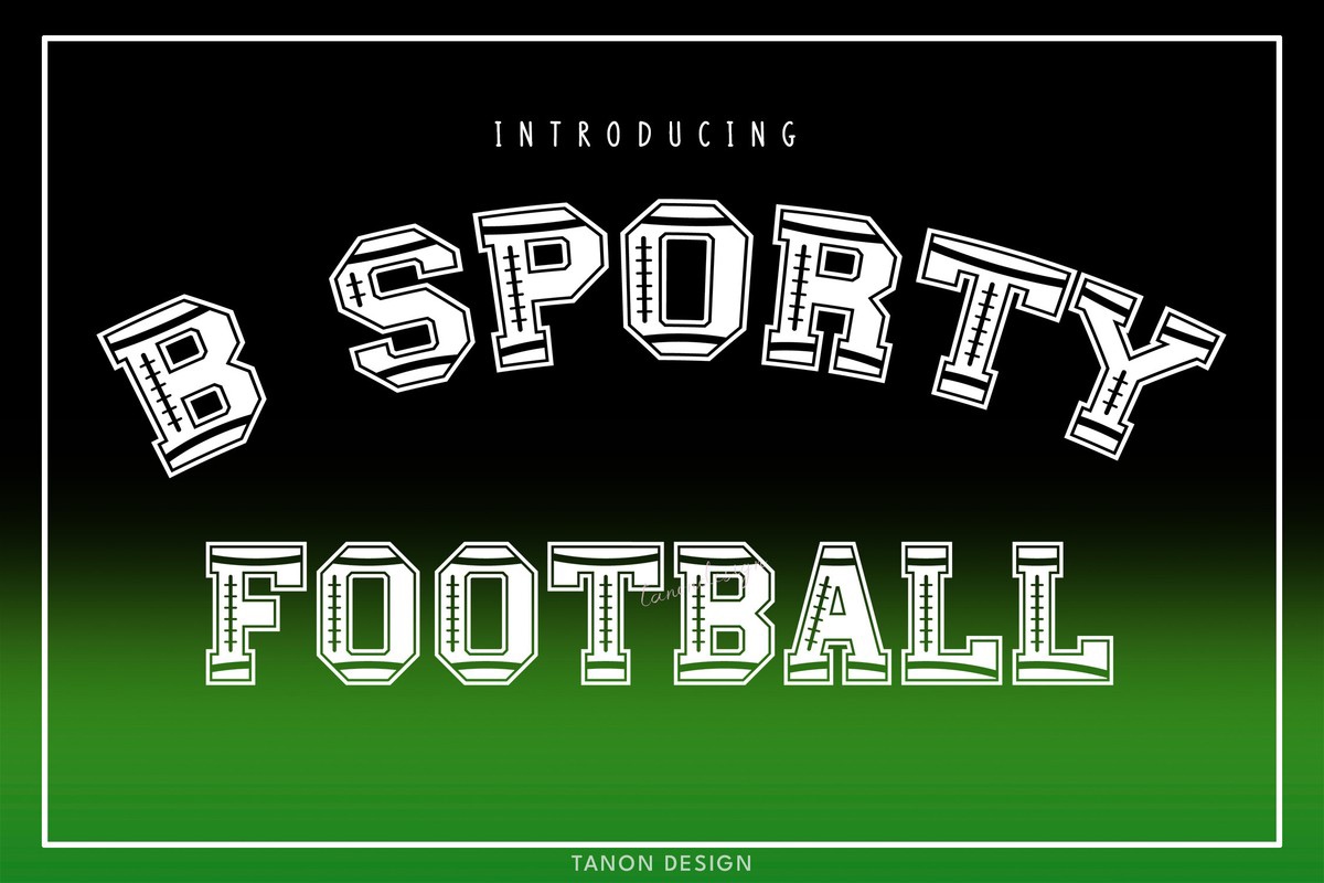 Шрифт B Sporty Football