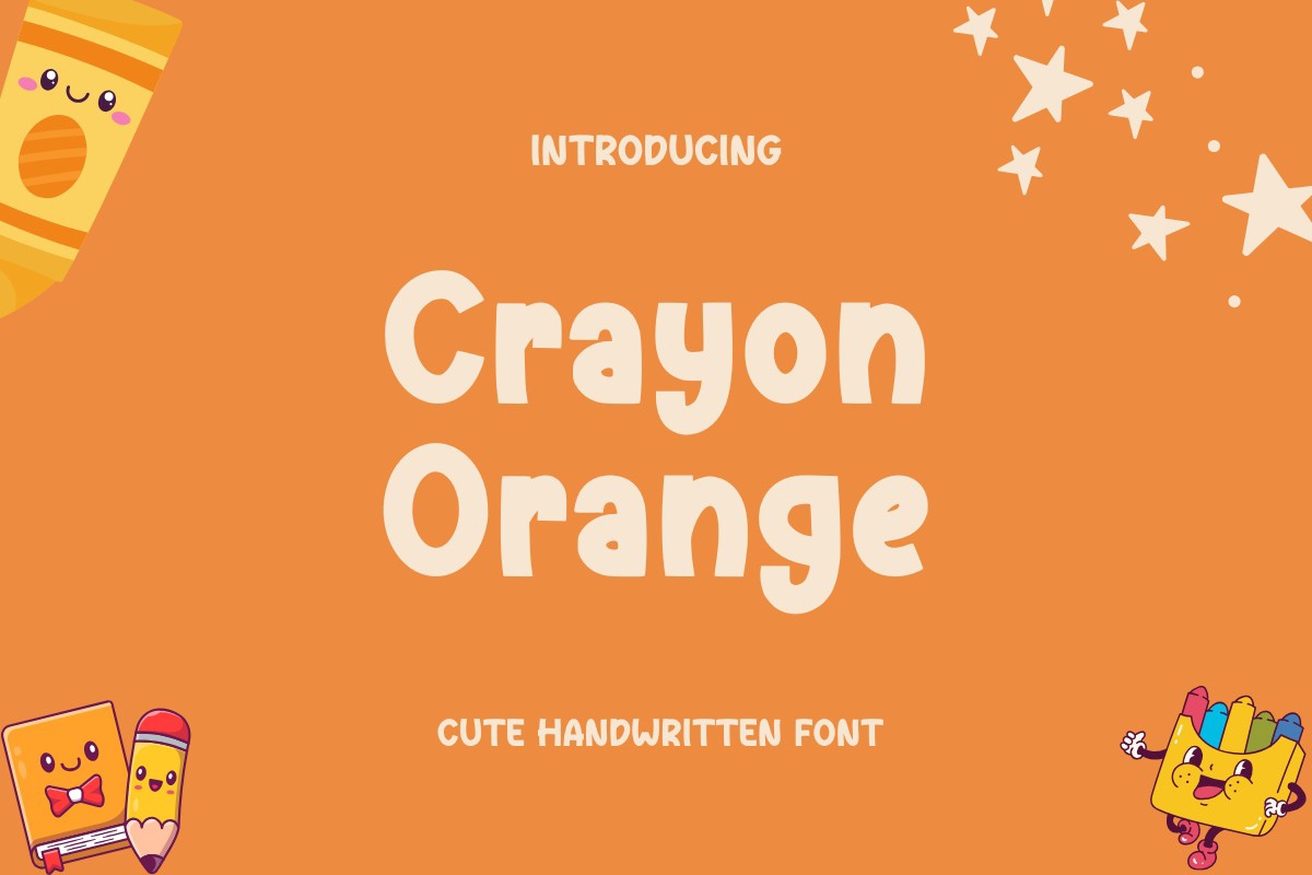 Шрифт Crayon Orange