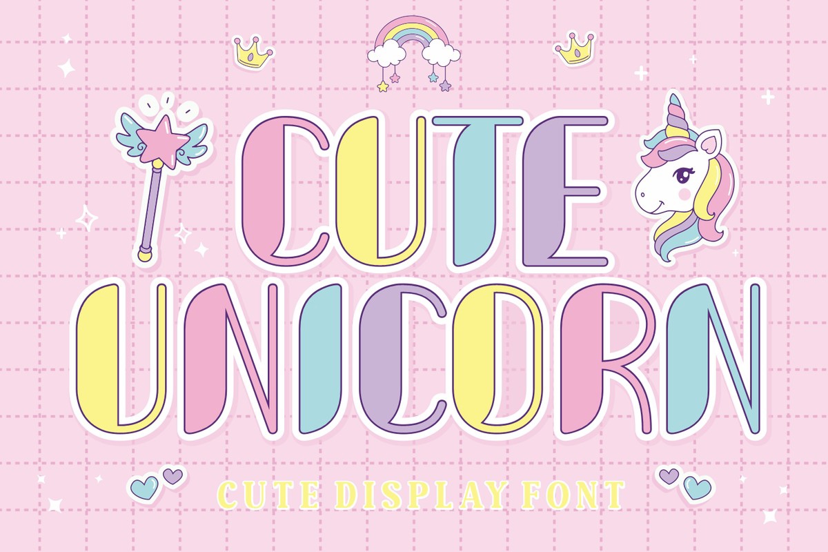 Шрифт Cute Unicorn