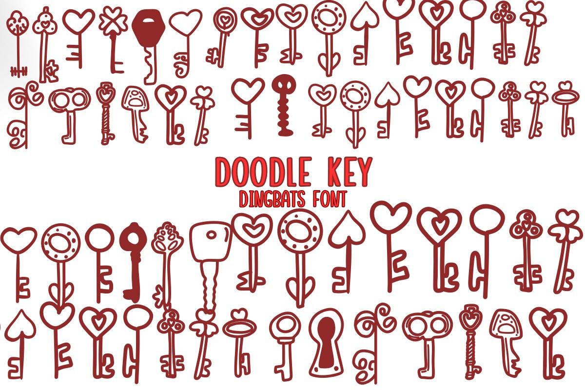 Шрифт Doodle Key