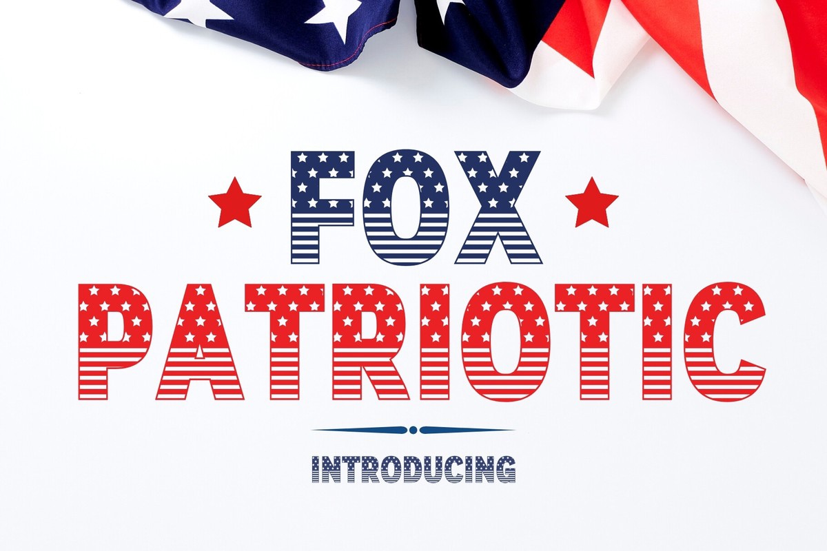 Шрифт Fox Patriotic