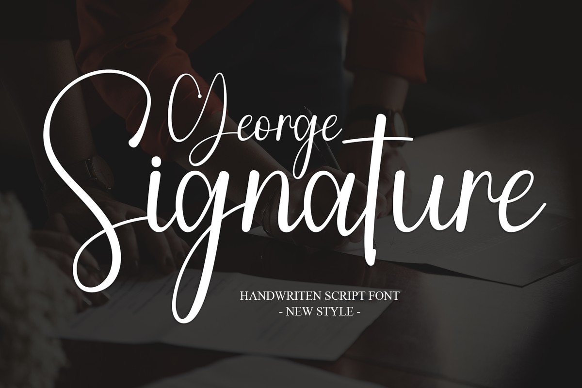 Шрифт George Signature