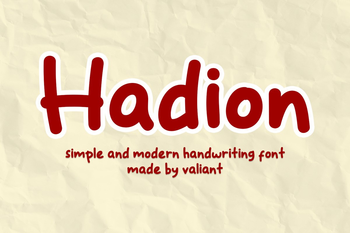 Шрифт Hadion