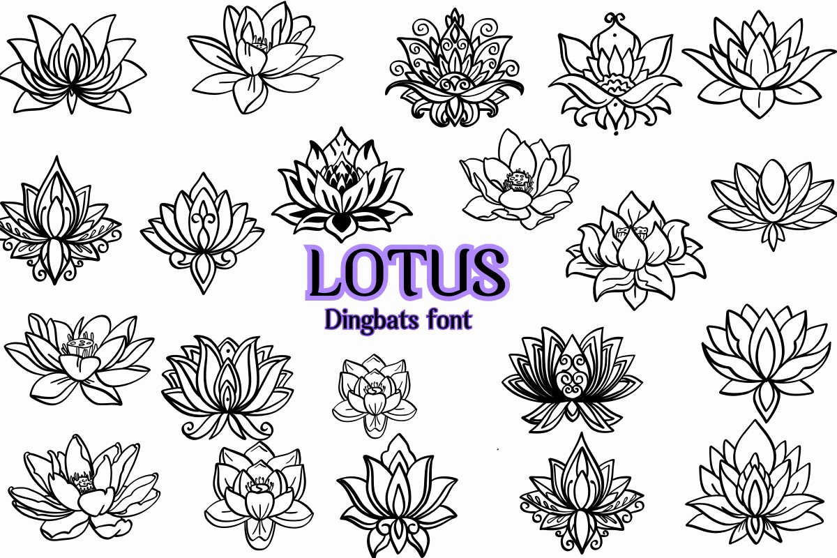 Шрифт Lotus