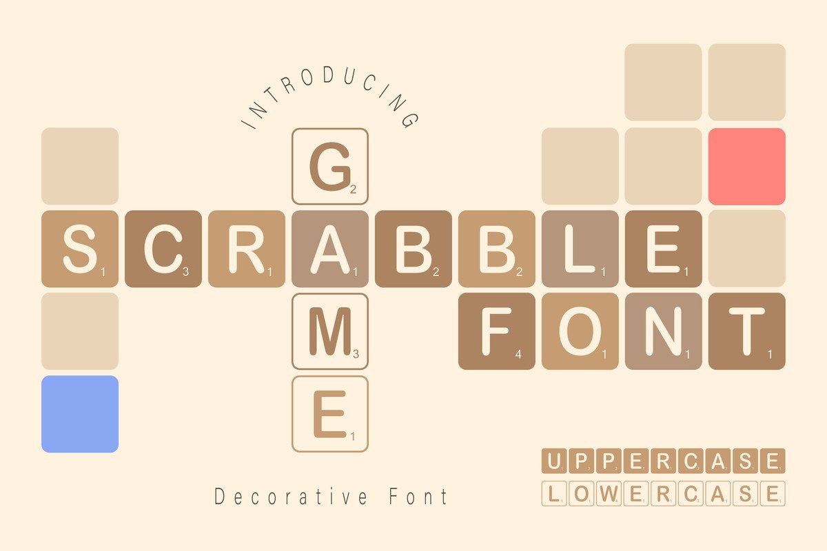 Шрифт Scrabble Game