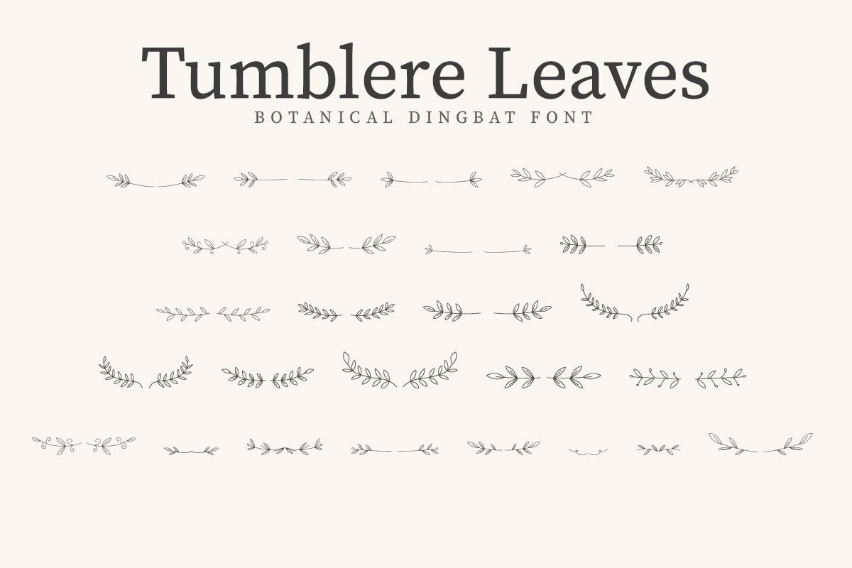 Шрифт Tumblere Leaves