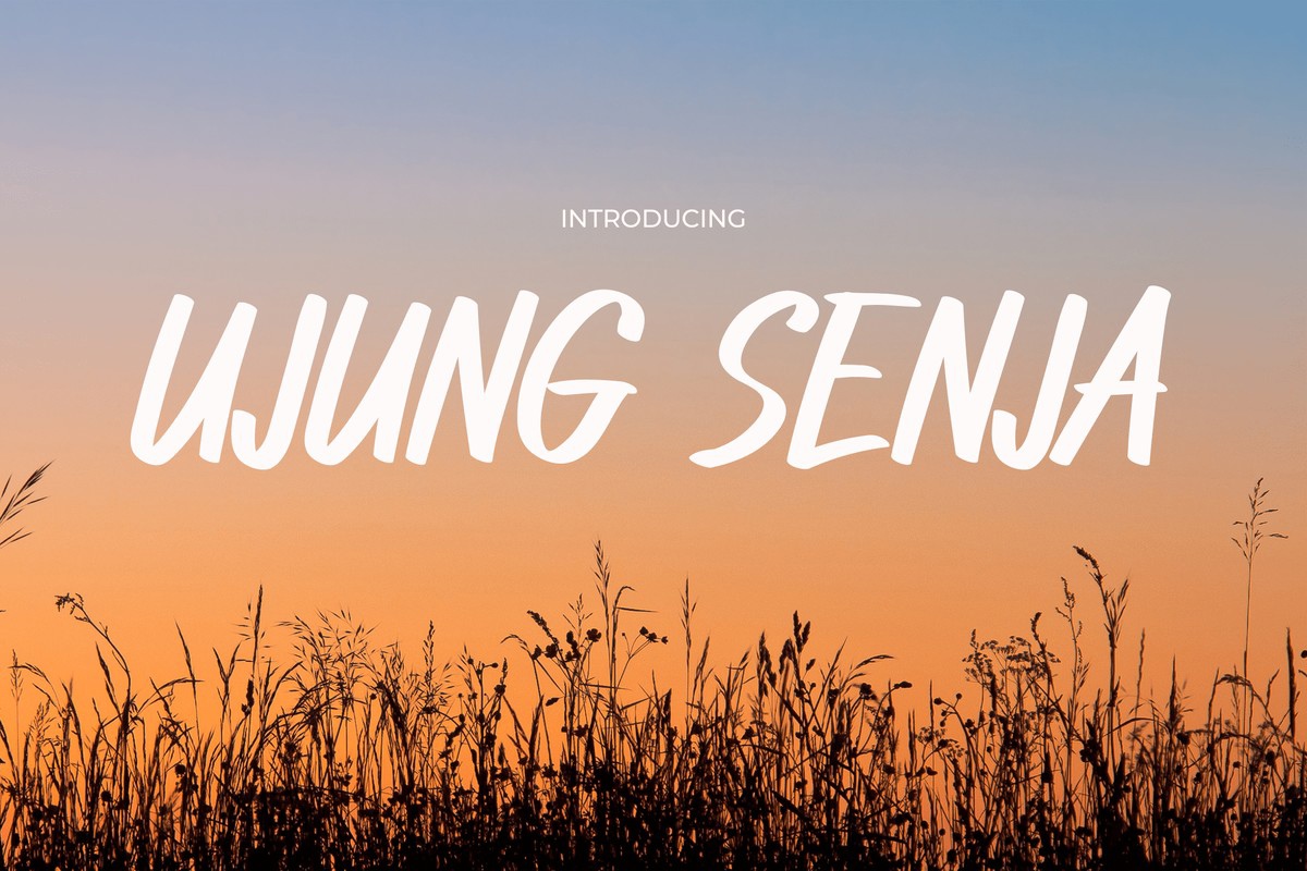 Шрифт Ujung Senja