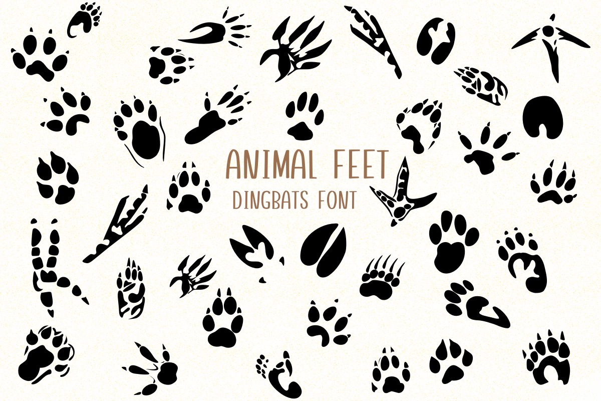 Шрифт Animal Feet