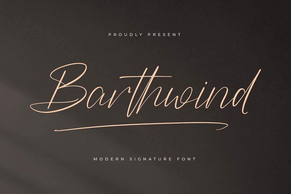 Шрифт Barthwind