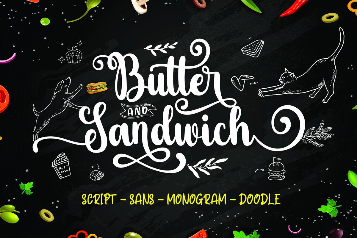 Шрифт Butter Sandwich