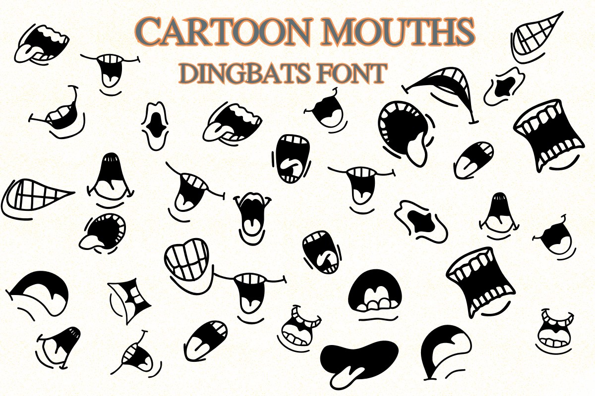 Шрифт Cartoon Mouths