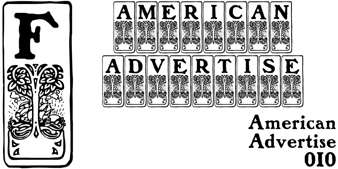 Шрифт American Advertise 010