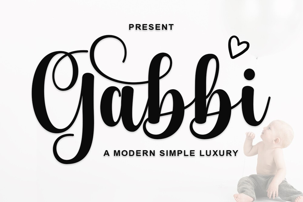 Шрифт Gabbi