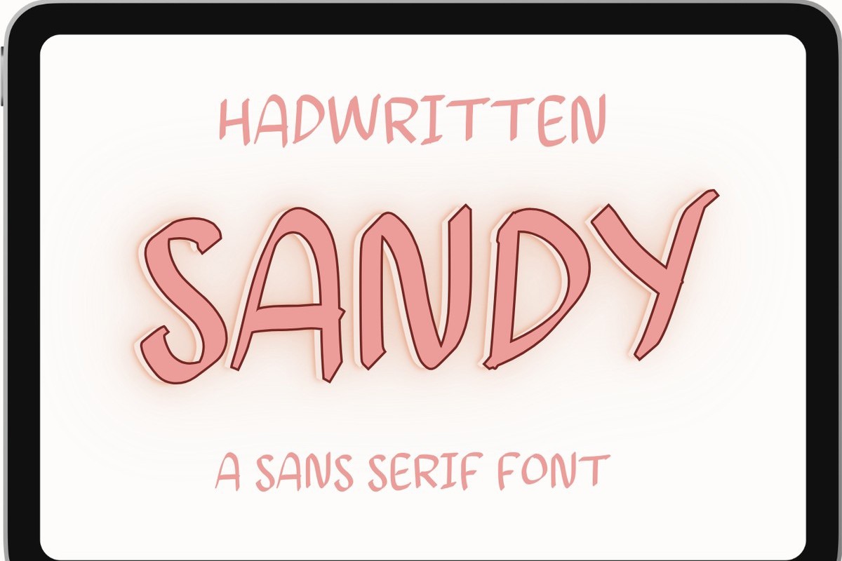 Шрифт Sandy