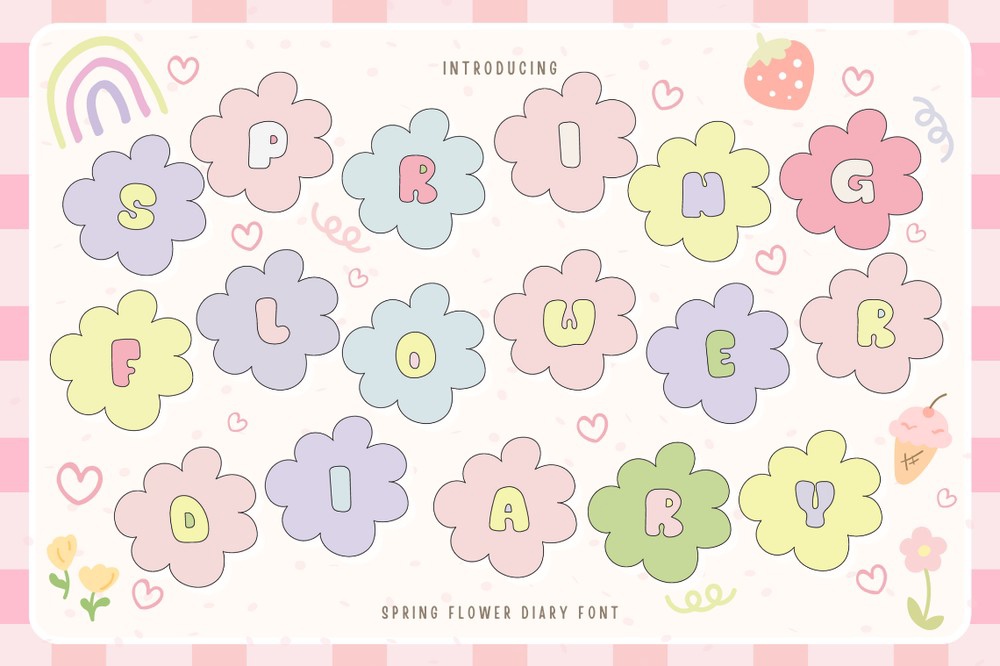 Шрифт Spring Flower Diary