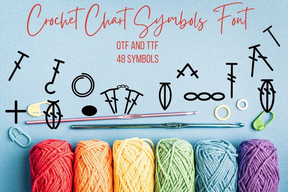 Шрифт Crochet Chart Symbols