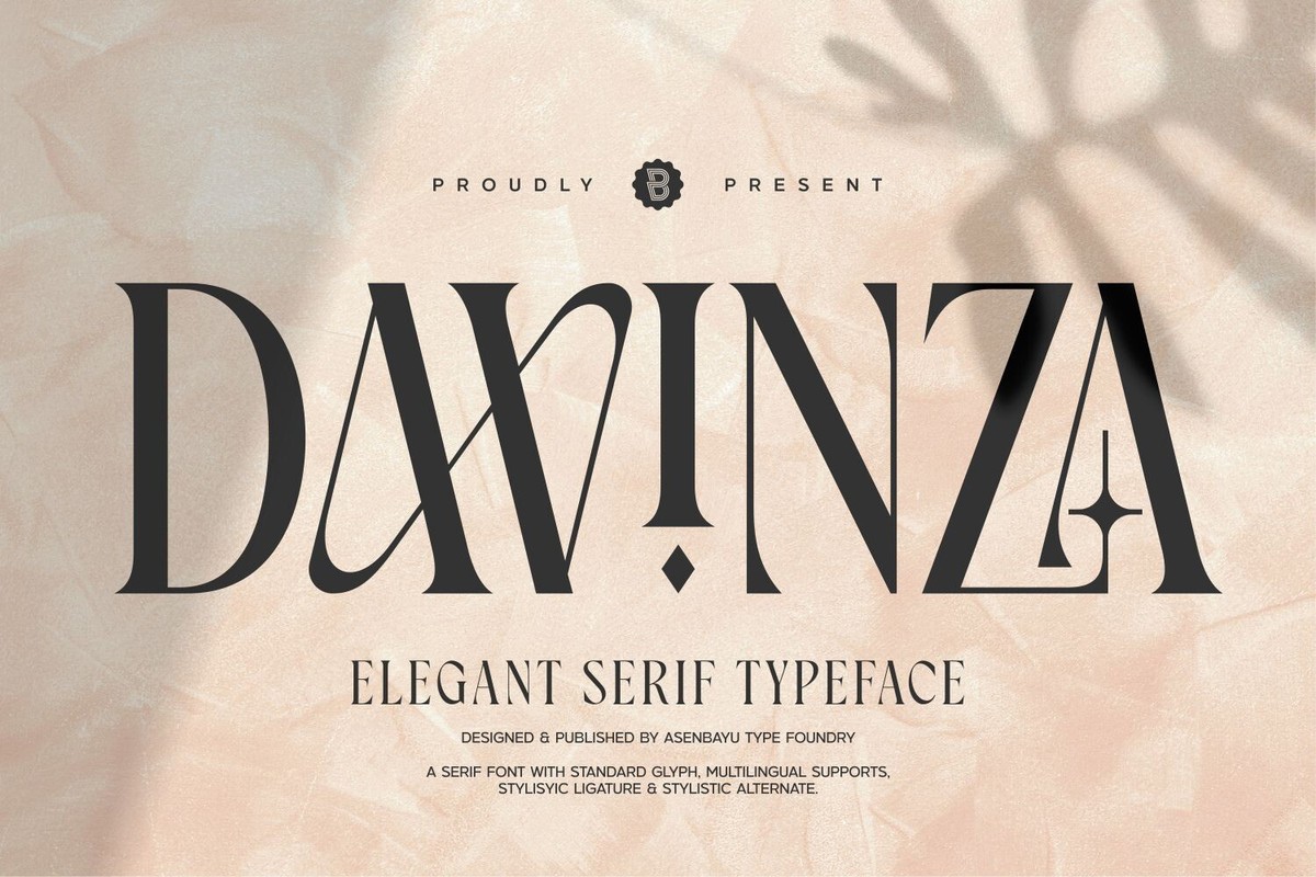 Шрифт Davinza