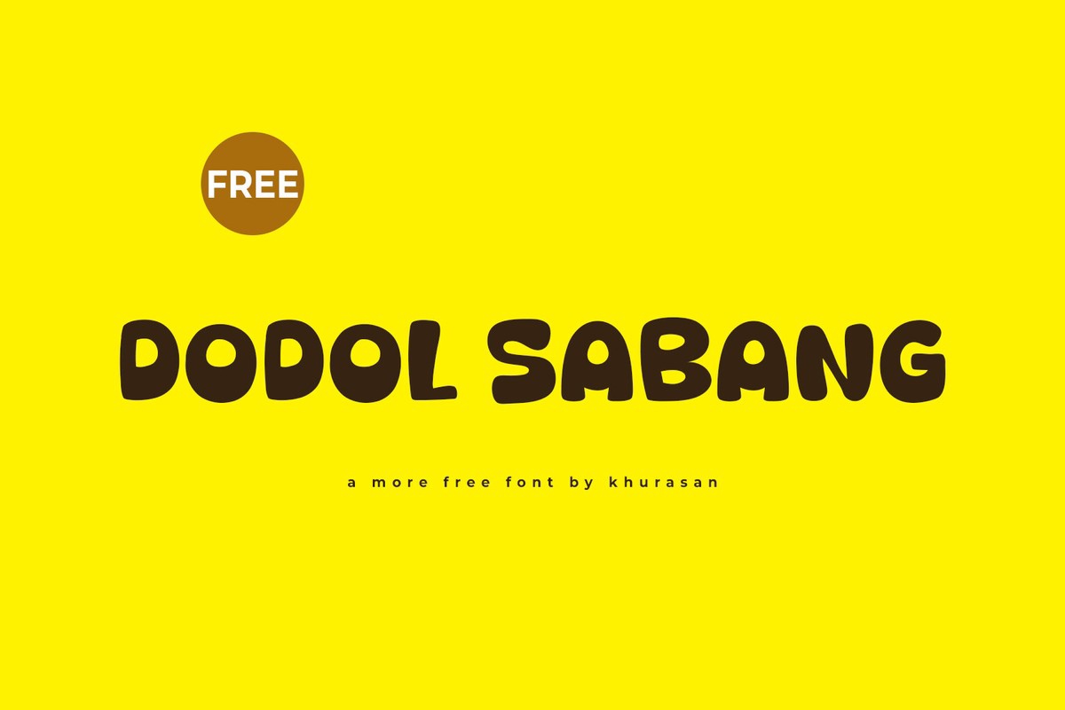 Шрифт Dodol Sabang