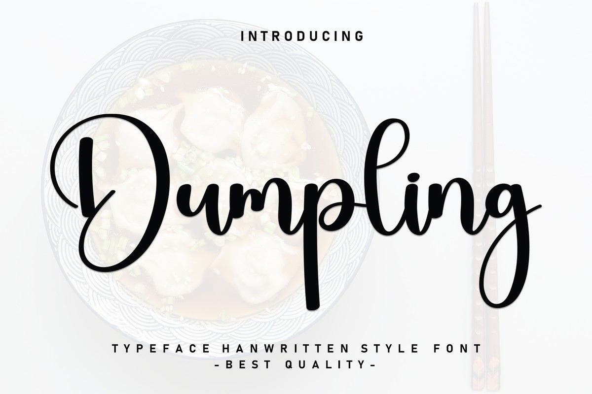 Шрифт Dumpling