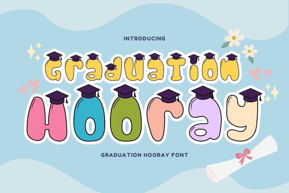 Шрифт Graduation Hooray