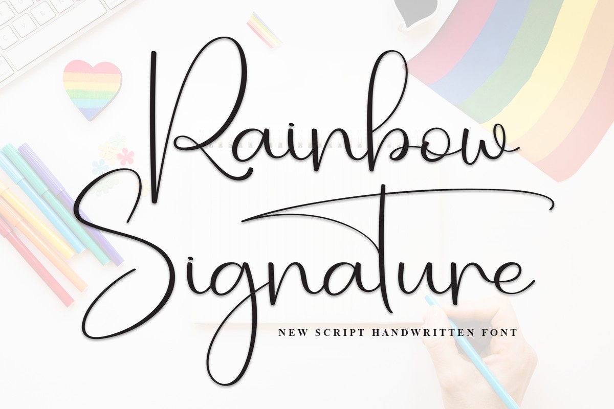 Шрифт Rainbow Signature